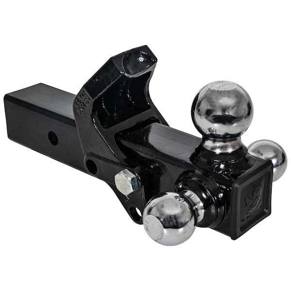 Buyers Products Tri-Ball Hitch with Pintle Hook and Chrome Towing Balls - 2-1/2 Inch Receiver 1802280 - main